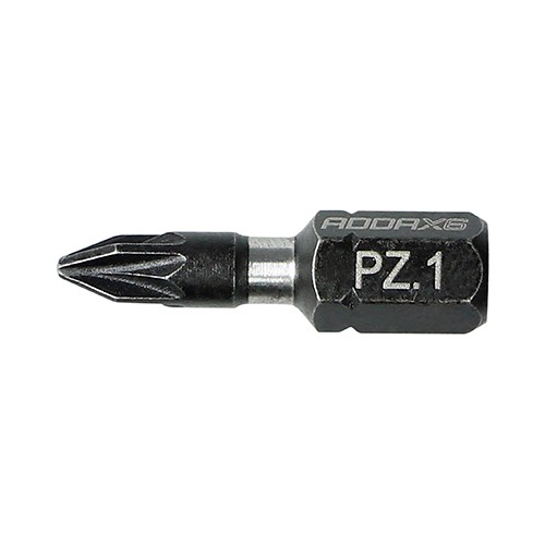 TIMCO Impact Driver Bits - PZ No.1 x 25mm (10 Handy Bit Pack)