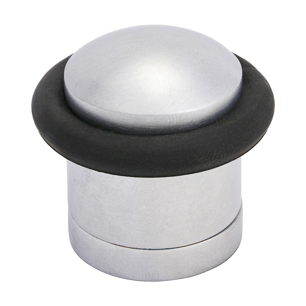 TIMCO Cylinder Door Stop - Satin Chrome 41mm