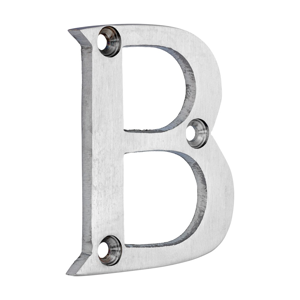 TIMCO Door Letter B Satin Chrome 64mm