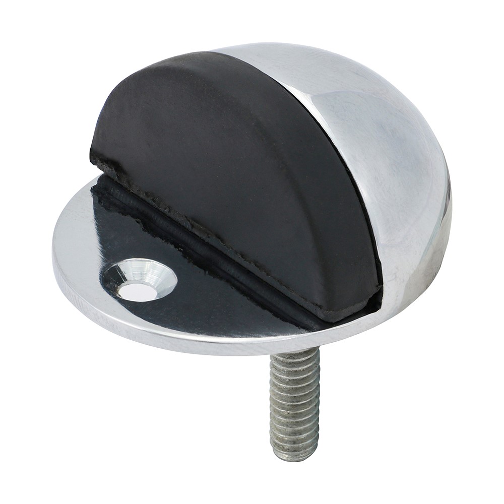 TIMCO Oval Door Stop - Polished Chrome 47mm