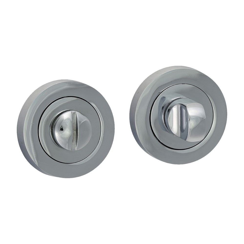 TIMCO Bathroom Thumb Turn And Release - Polished Chrome 51mm