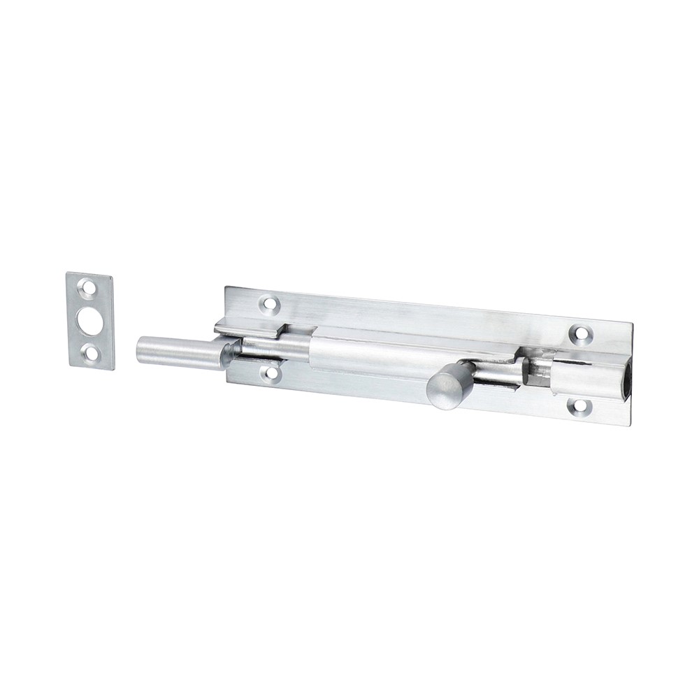 TIMCO Necked Barrel Bolt - Satin Chrome 100 x 25mm