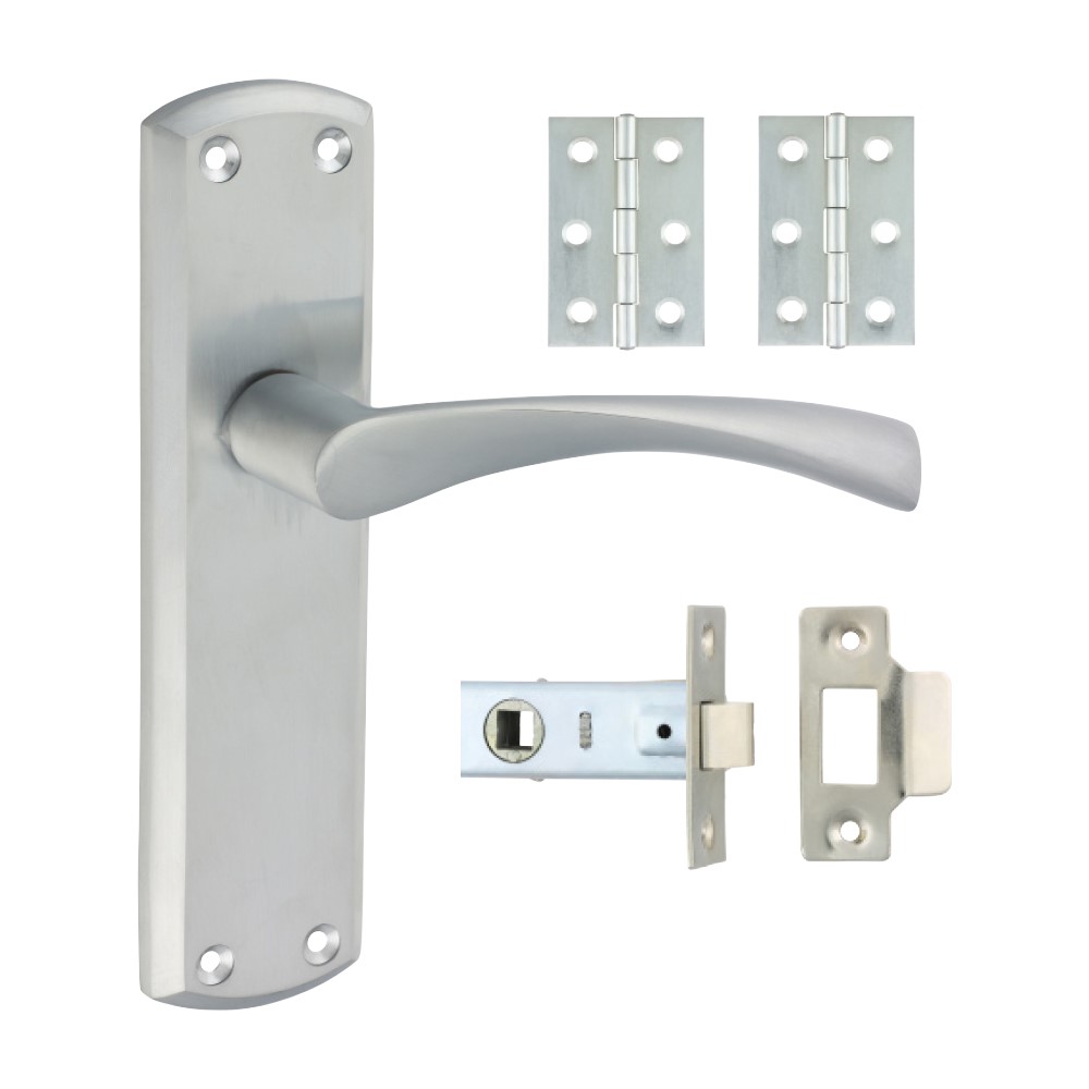 TIMCO Zeta Latch Door Pack - Satin Chrome Mixed