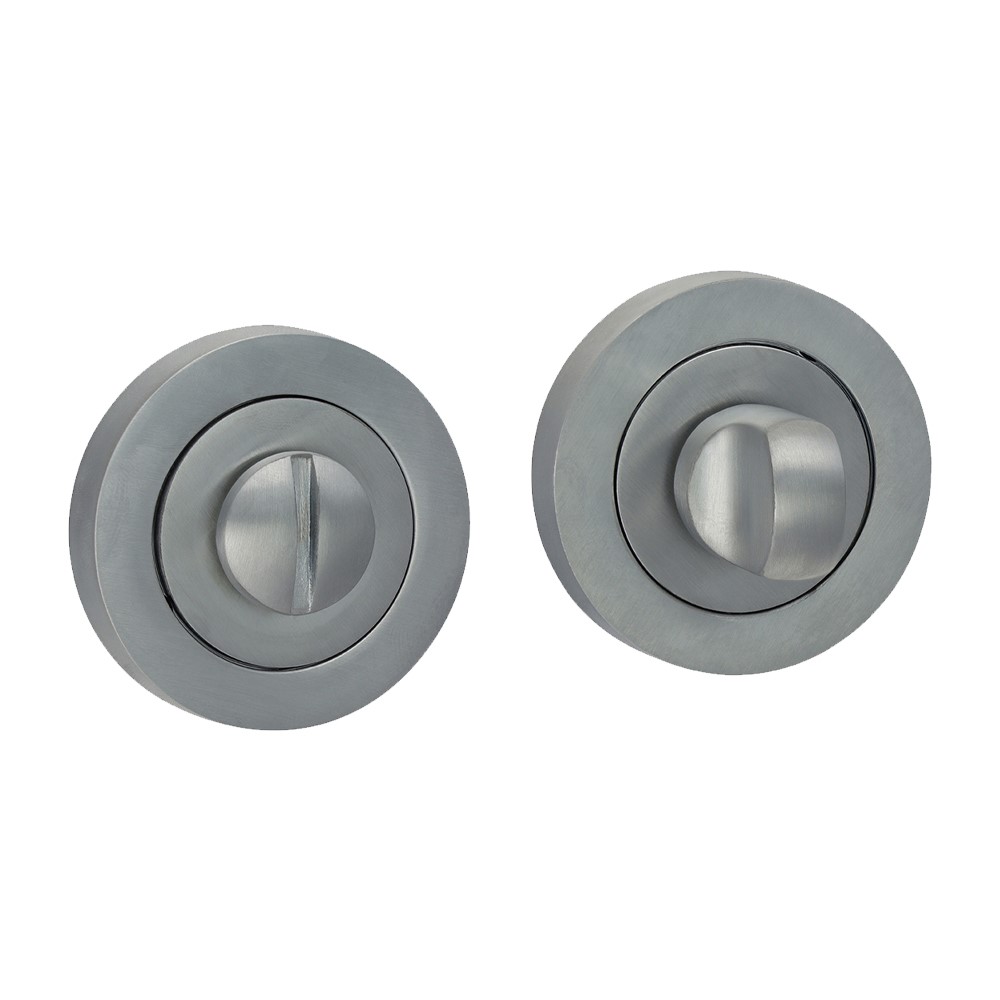 TIMCO Bathroom Thumb Turn And Release - Satin Chrome 51mm