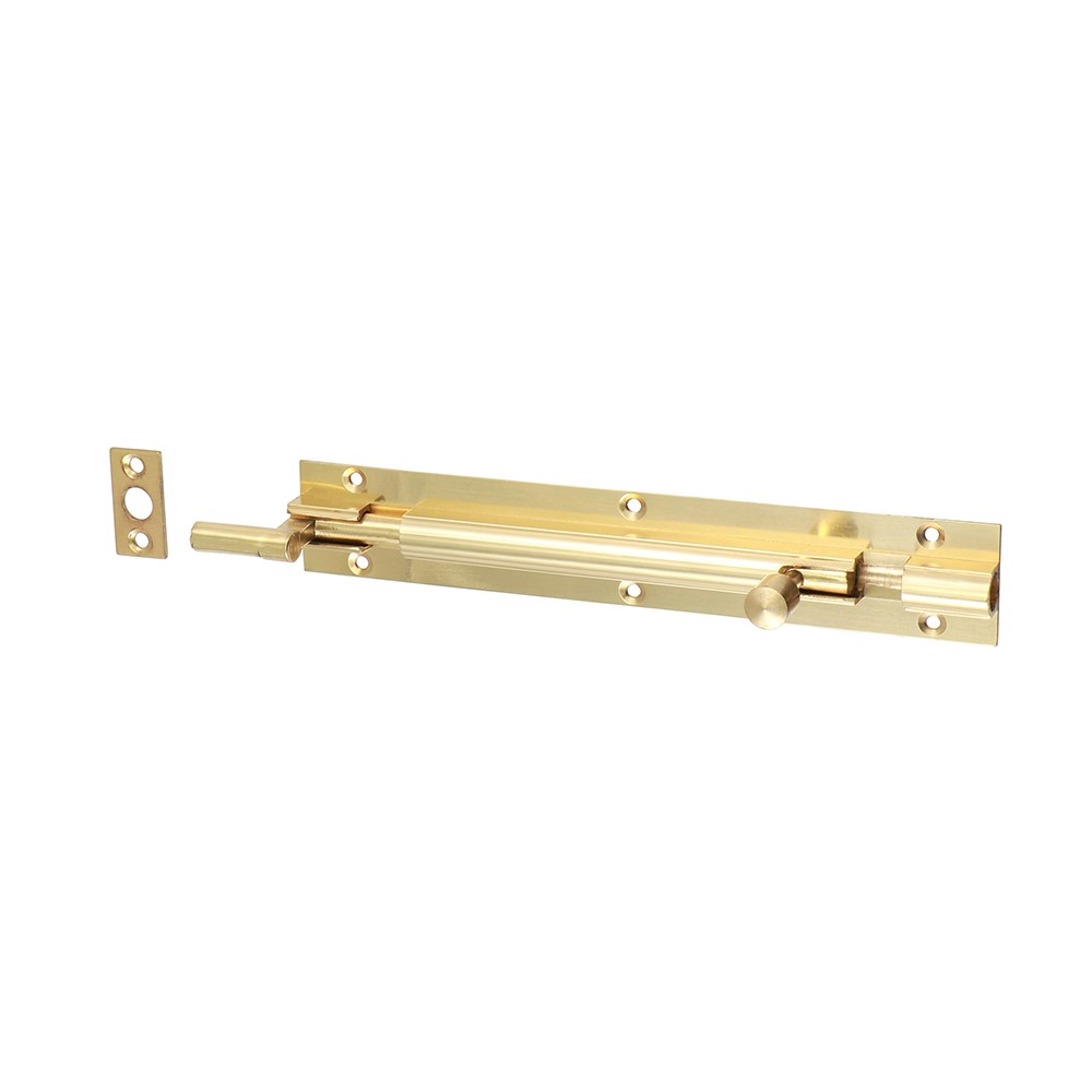TIMCO Necked Barrel Bolt - Polished Brass 150 x 25mm