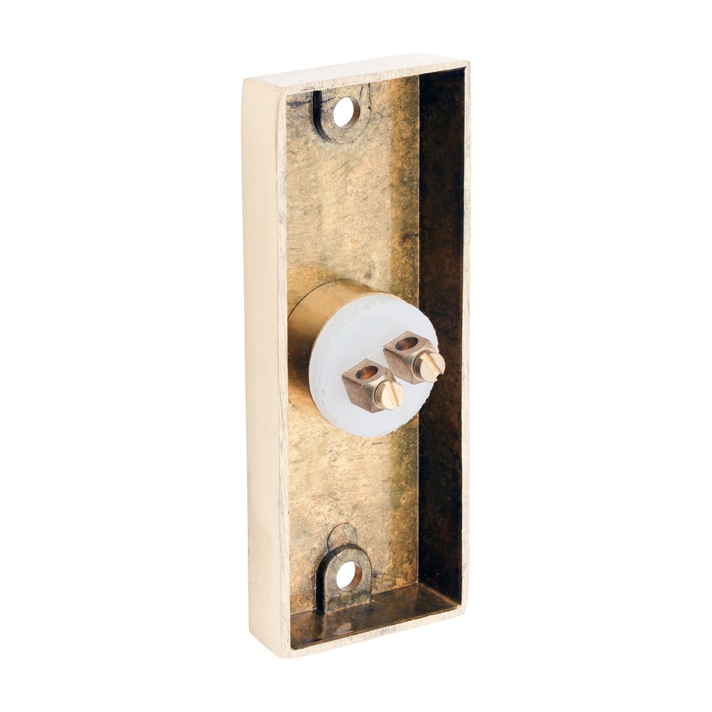 TIMCO Door Bell Polished Brass 80 x 31mm (1)