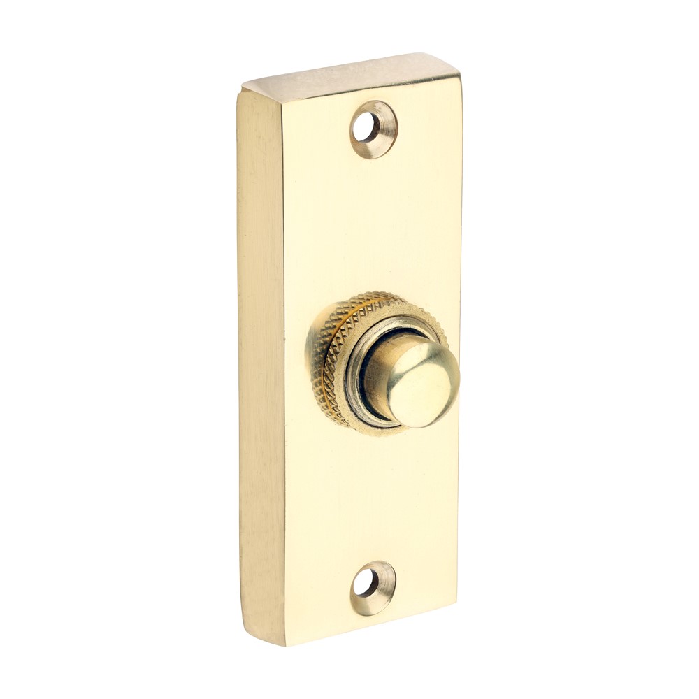TIMCO Door Bell Polished Brass 80 x 31mm (1)