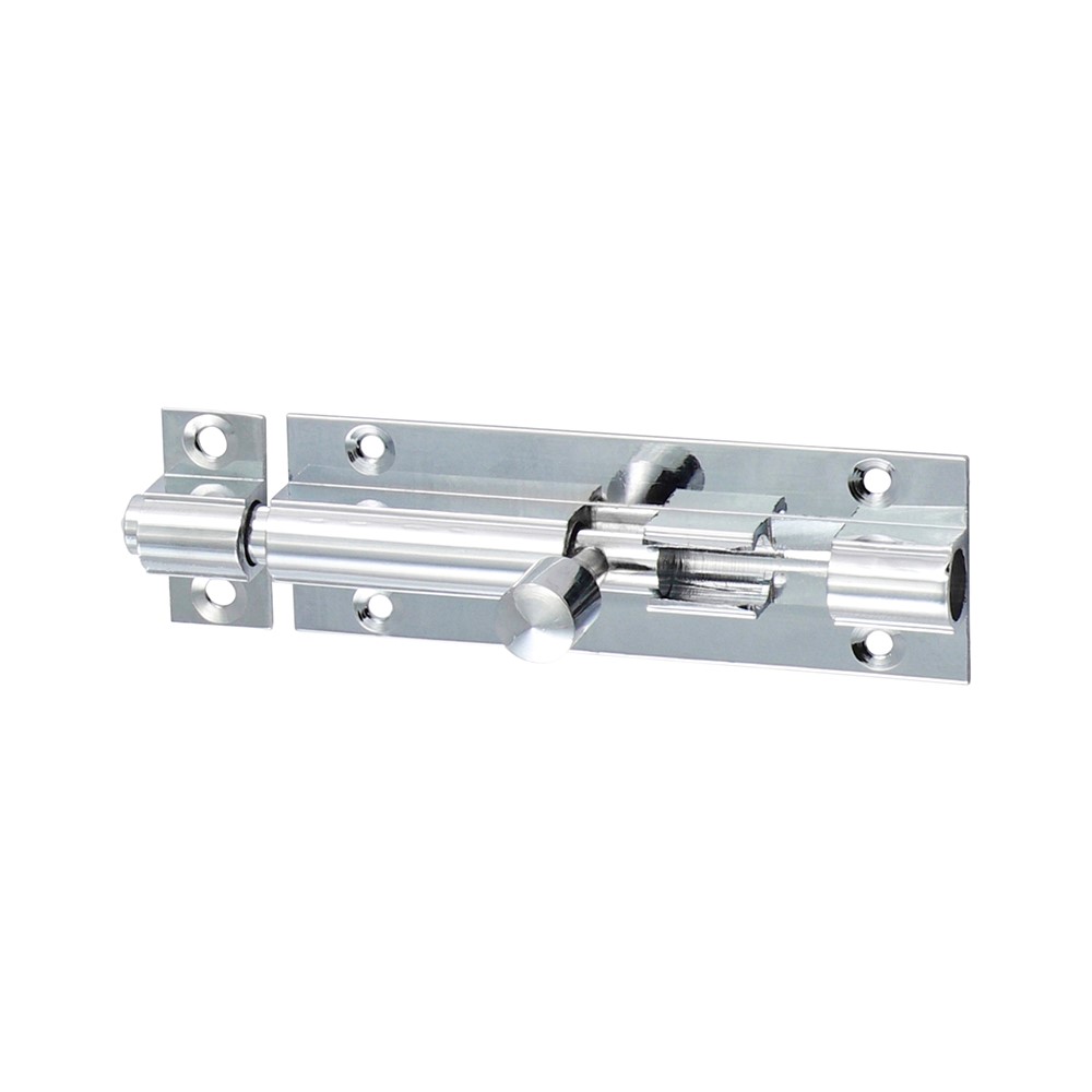 TIMCO Straight Barrel Bolt - Polished Chrome 75 x 25mm
