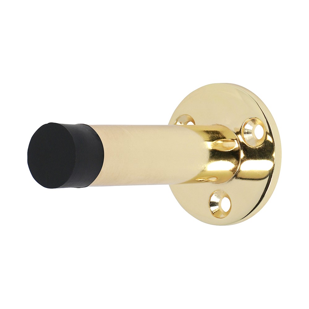 TIMCO Projection Door Stop - Polished Brass 70mm