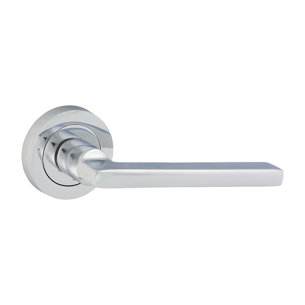 TIMCO Radmore Lever On Rose Handles - Polished Chrome 51mm (2 Pack)