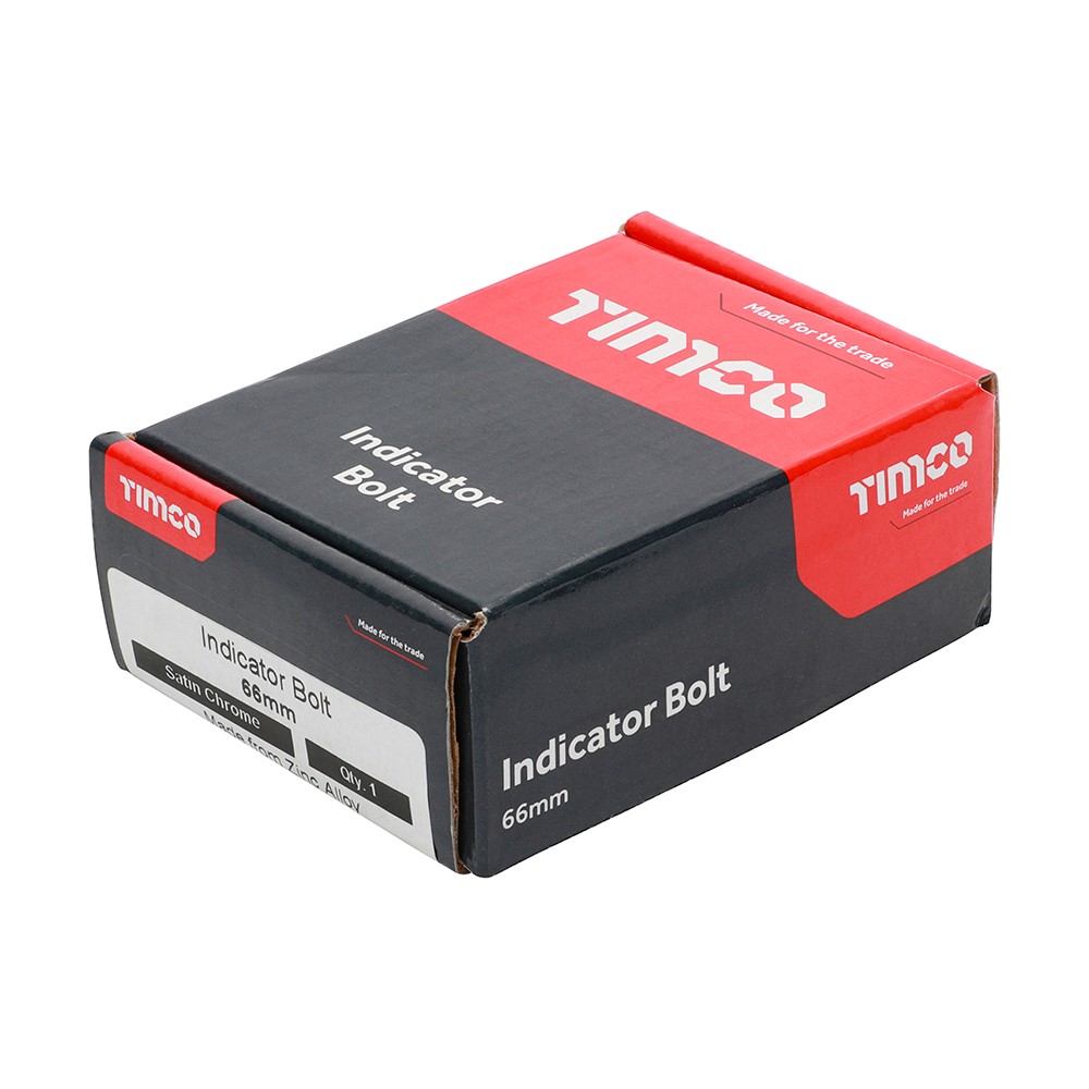 TIMCO Indicator Bolt - Satin Chrome 66mm