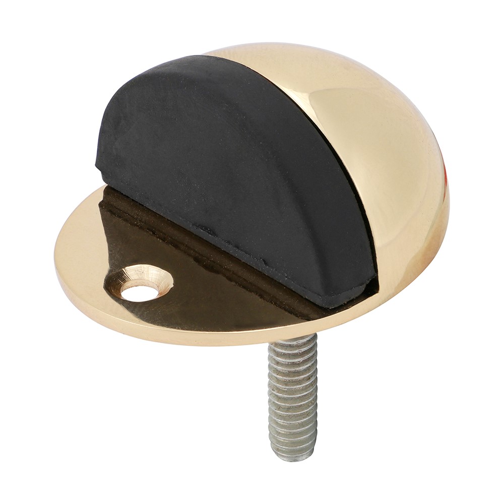 TIMCO Oval Door Stop - Polished Brass 47mm