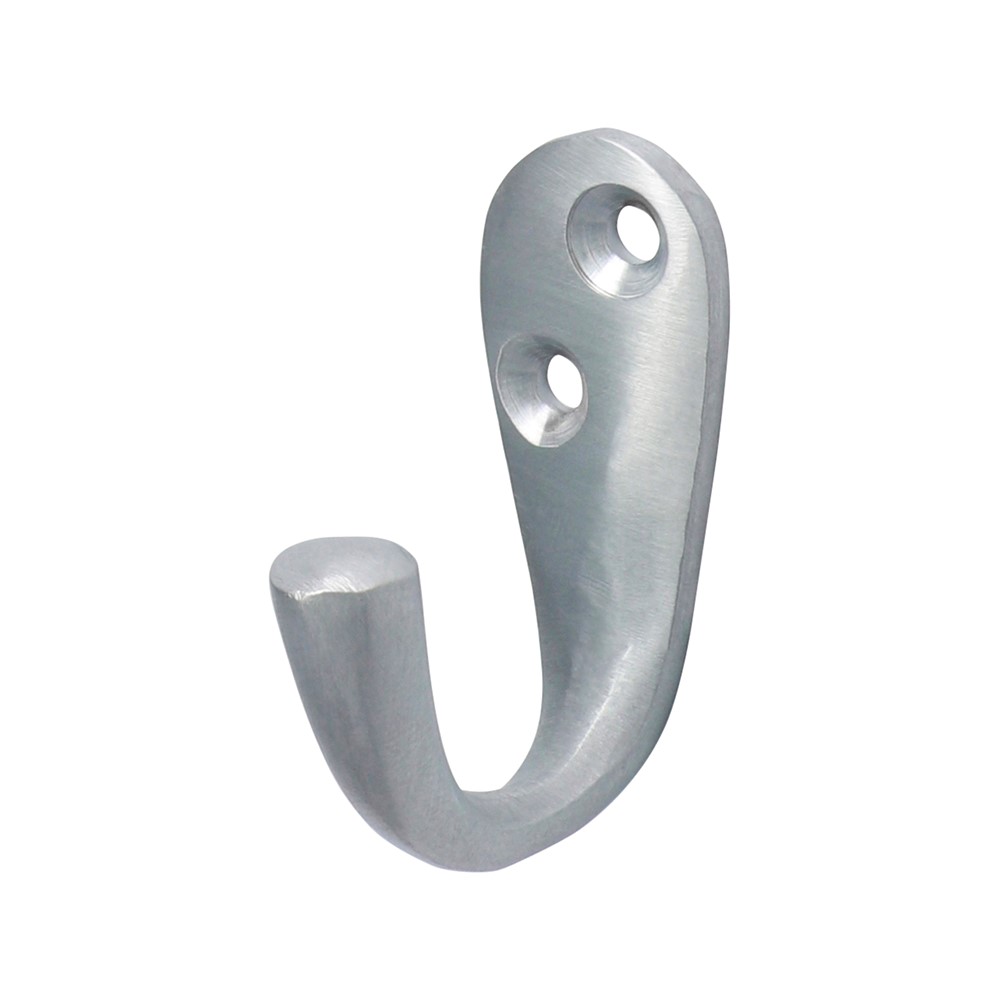 TIMCO Single Robe Hook - Satin Chrome 44 x 18mm