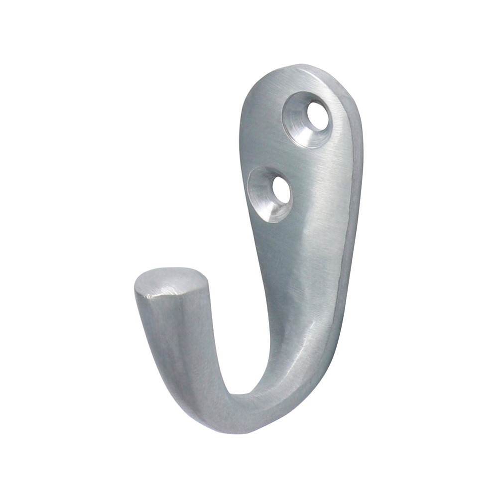 TIMCO Single Robe Hook - Satin Chrome 44 x 18mm