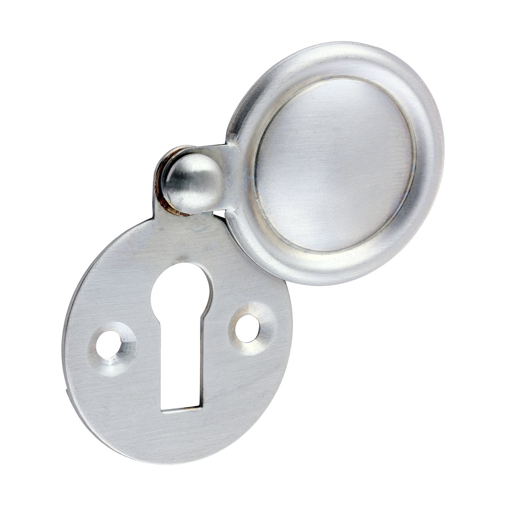 TIMCO Traditional Escutcheon Pair Satin Chrome 32mm (1)