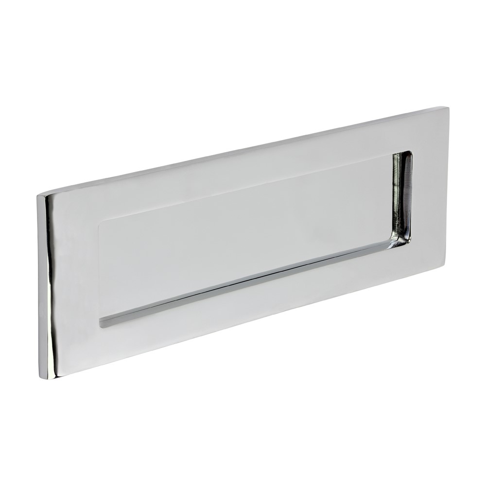 TIMCO Victorian Letter Plate Polished Chrome 250 x 74mm (1)
