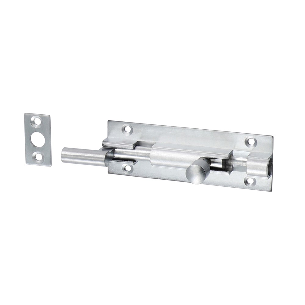 TIMCO Necked Barrel Bolt - Satin Chrome 75 x 25mm