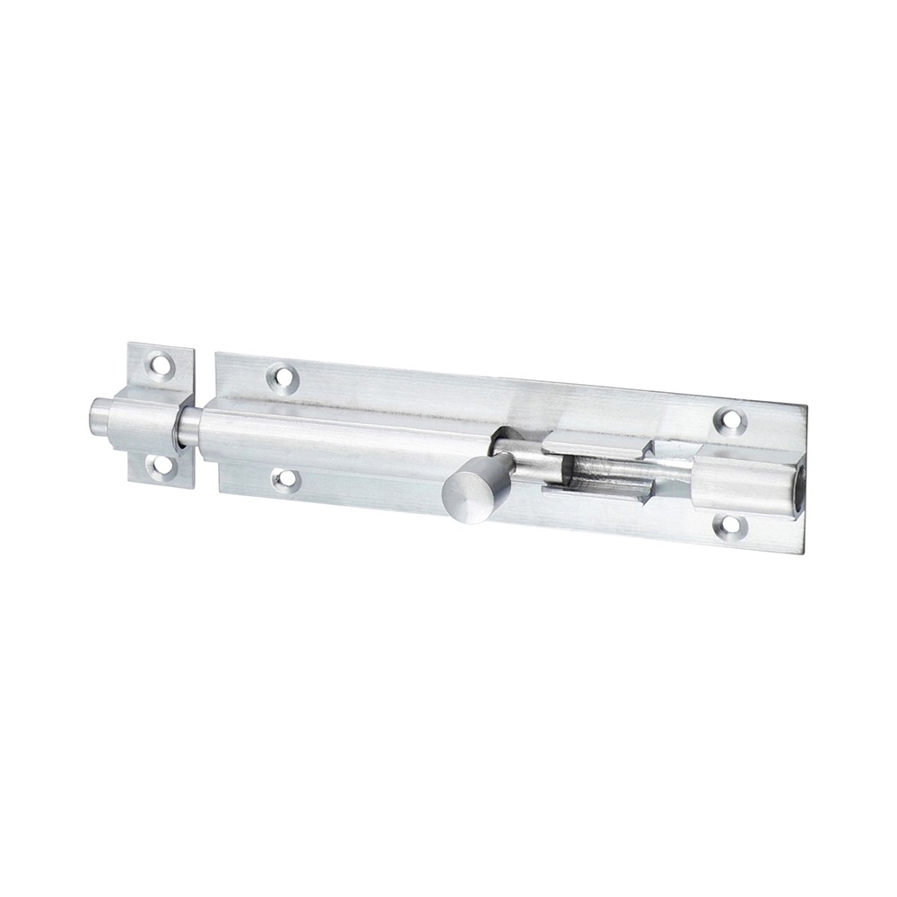 TIMCO Straight Barrel Bolt - Satin Chrome 100 x 25mm