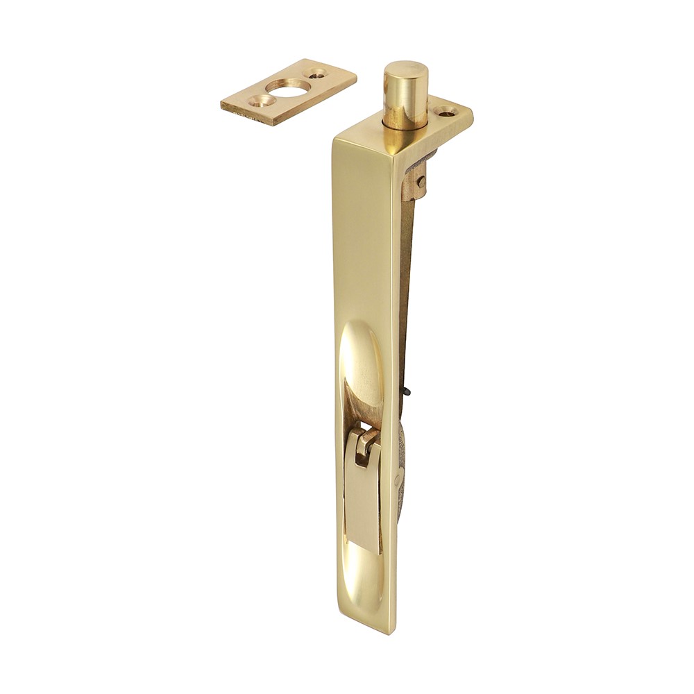 TIMCO Lever Action Flush Bolt - Polished Brass 150 x 19mm