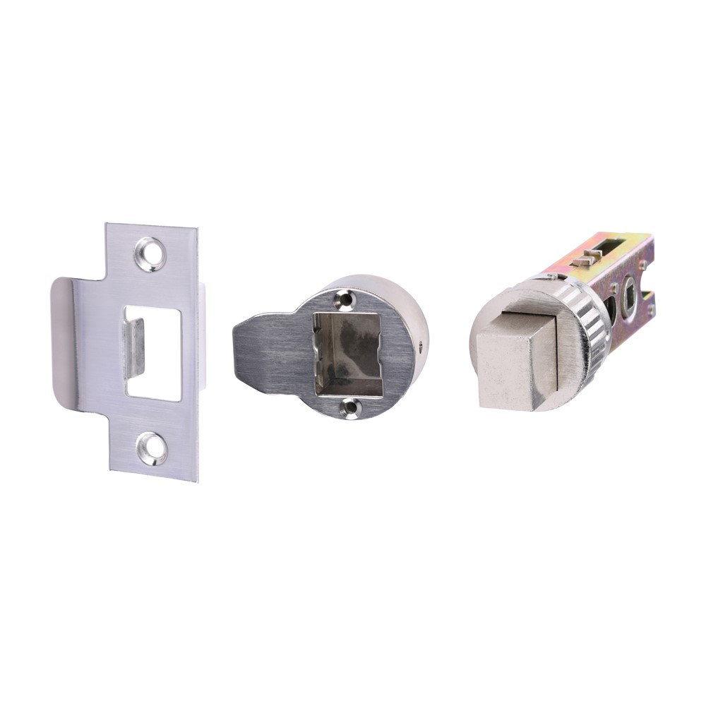 TIMCO QuickFit Round Deadbolt Nickel 76mm Case / 57mm Backset (1)