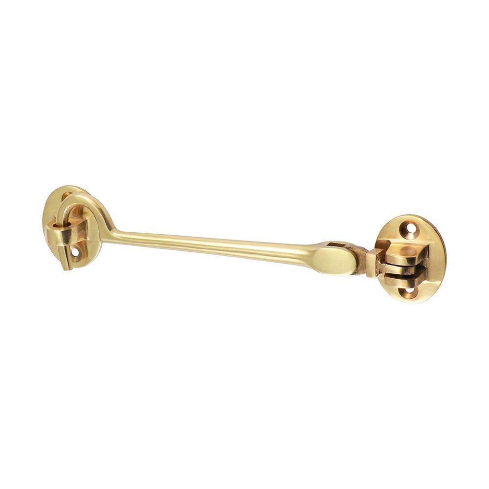 TIMCO Cabin Hook - Polished Brass 150mm