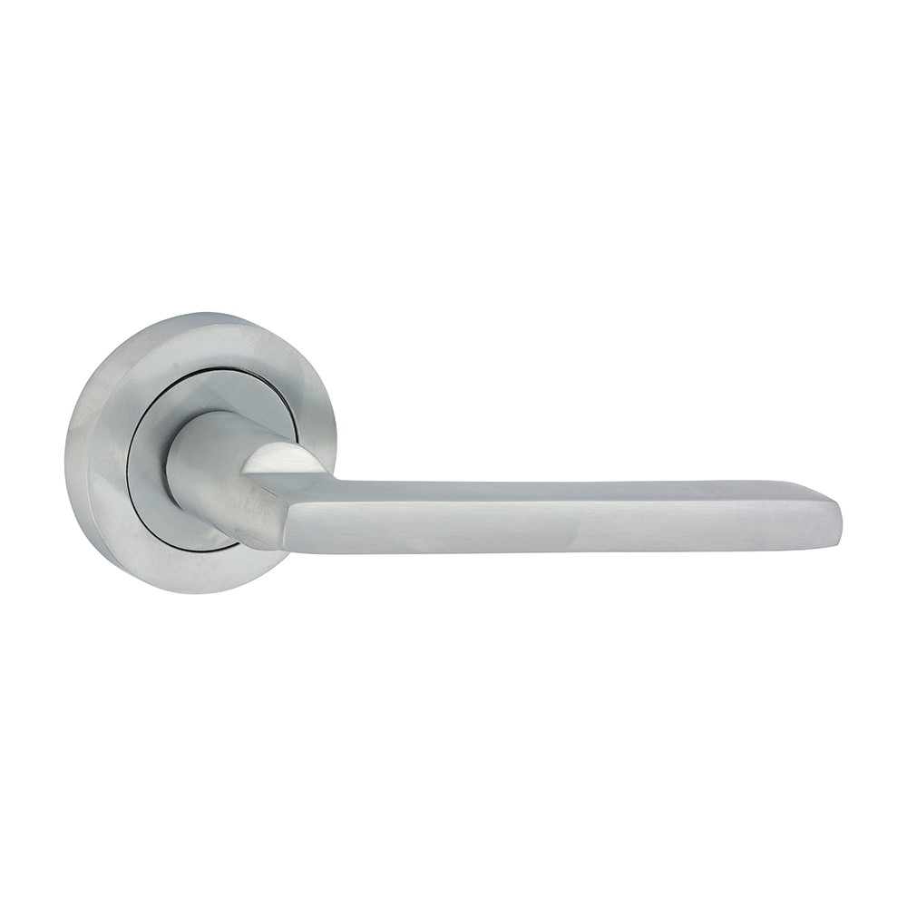 TIMCO Radmore Lever On Rose Handles - Satin Chrome 51mm (2 Pack)