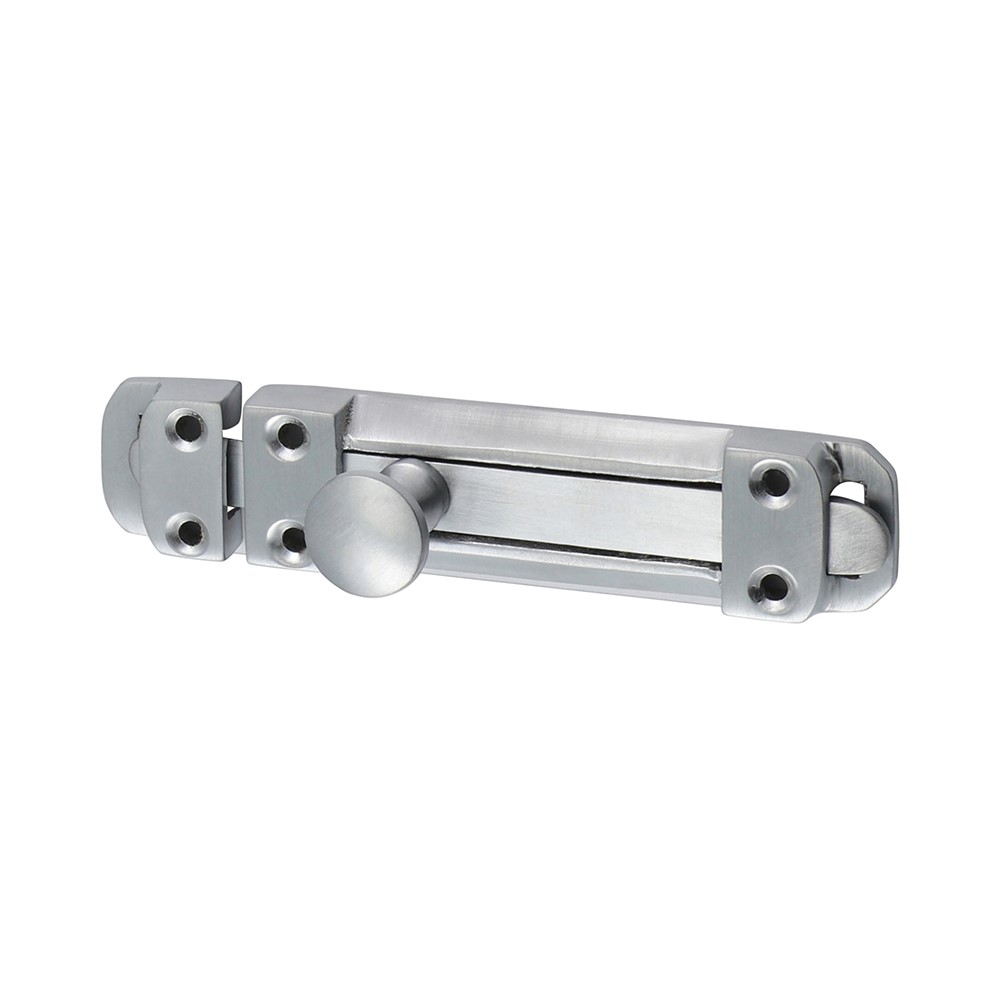 TIMCO Contract Flat Section Bolt - Satin Chrome 110 x 25mm