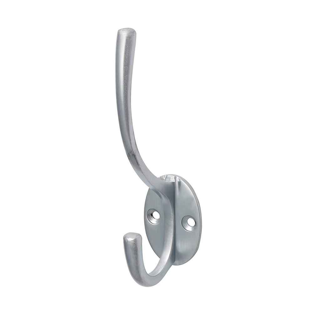 TIMCO Hat & Coat Hook - Satin Chrome 125 x 32mm