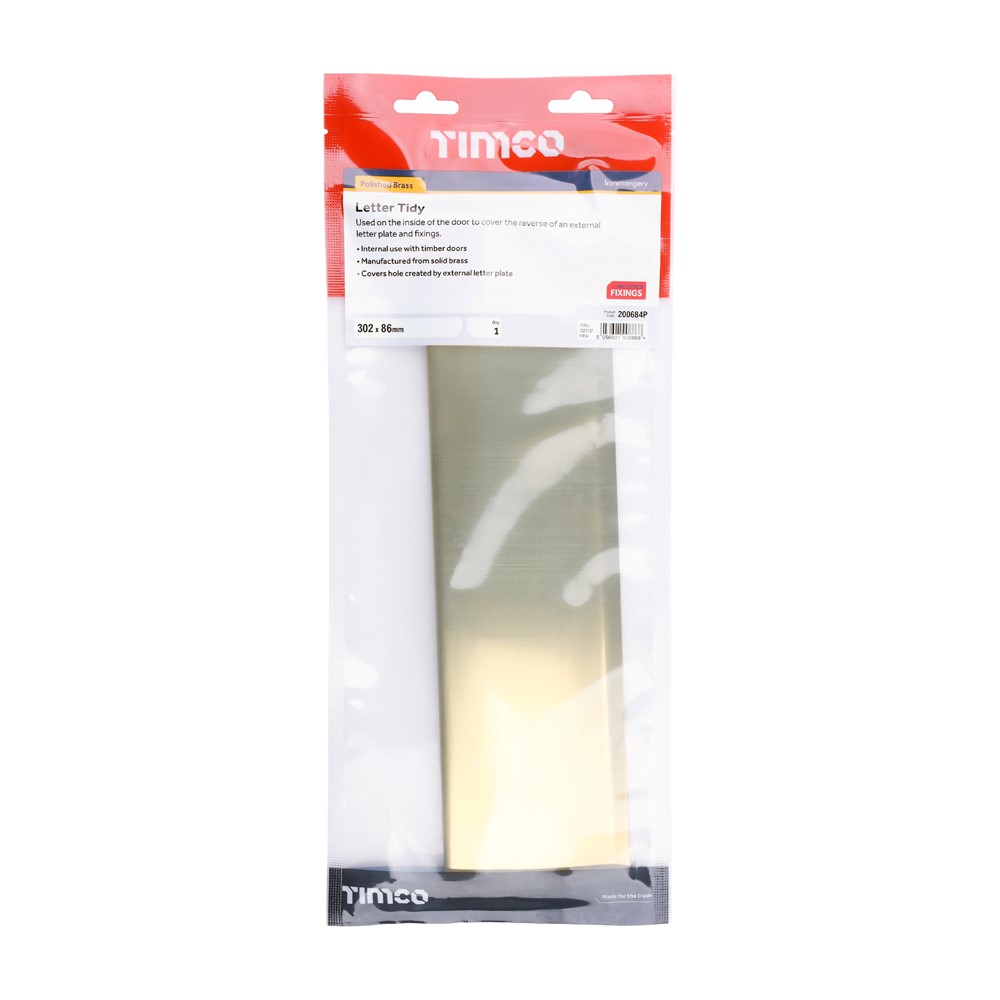 TIMCO Letter Tidy Polished Brass 302 x 86mm (1)