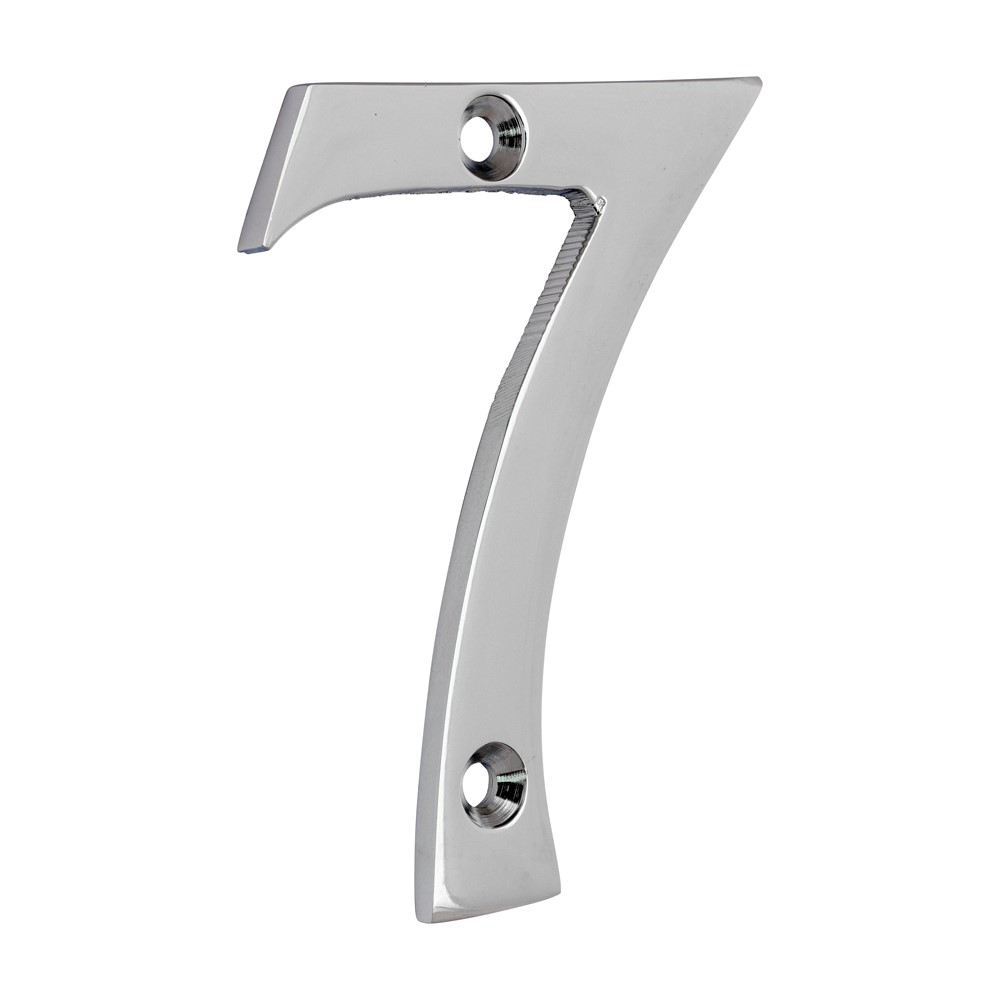 TIMCO Door Numeral 7 Polished Chrome 75mm
