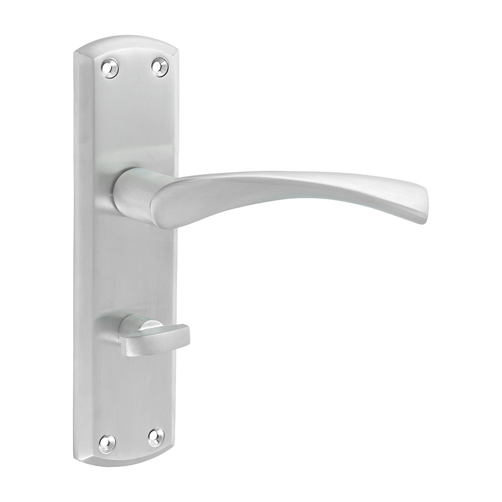 TIMCO Zeta Bathroom Handles - Satin Chrome 175 x 45mm (2 Pack)