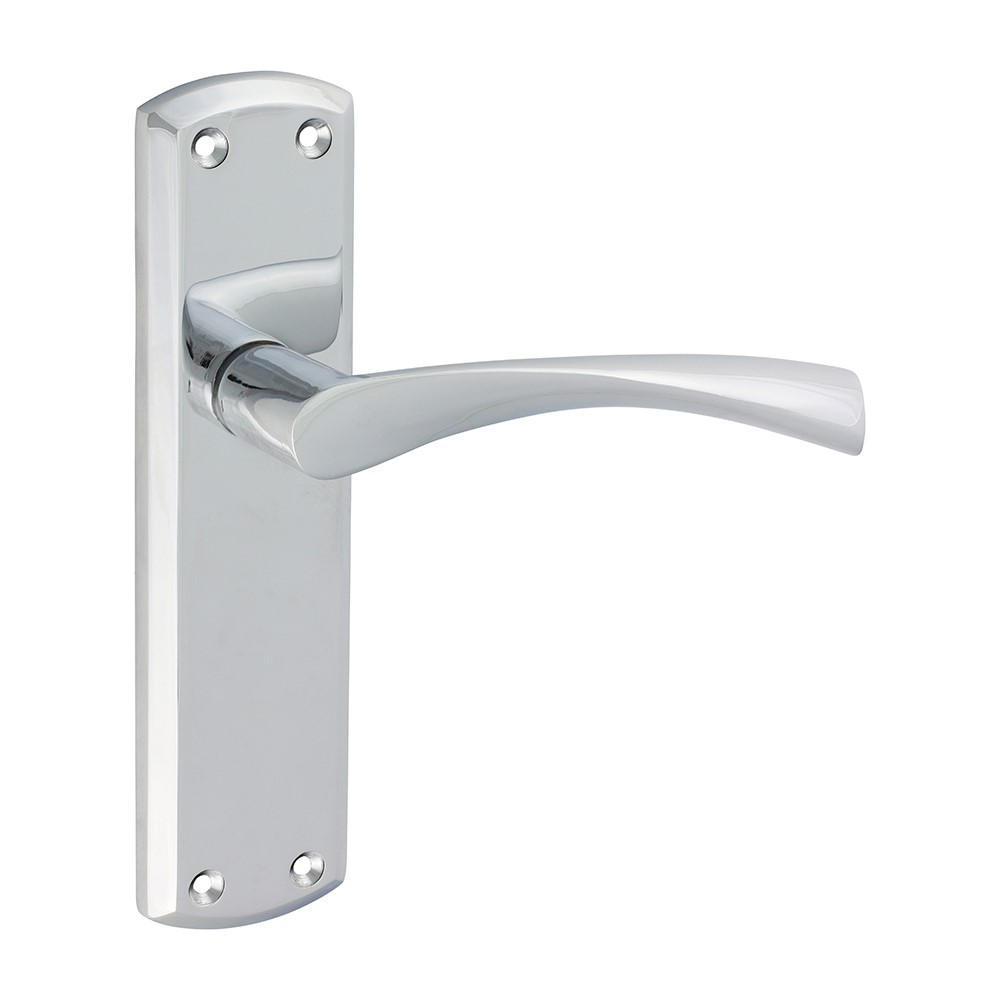 TIMCO Zeta Latch Handles - Polished Chrome 175 x 45mm (2 Pack)