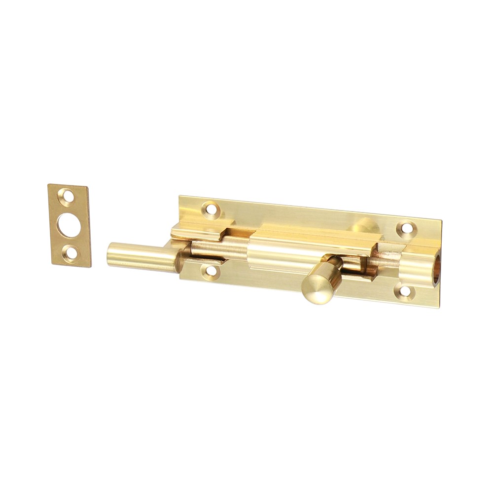 TIMCO Necked Barrel Bolt - Polished Brass 75 x 25mm