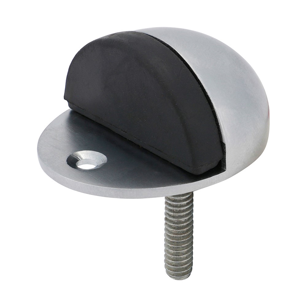 TIMCO Oval Door Stop - Satin Chrome 47mm