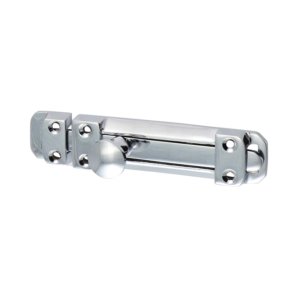 TIMCO Contract Flat Section Bolt - Polished Chrome 110 x 25mm