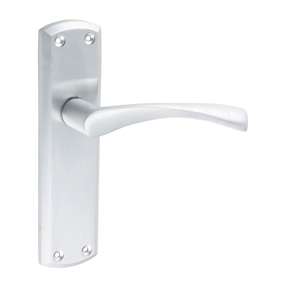 TIMCO Zeta Latch Handles - Satin Chrome 175 x 45mm (2 Pack)