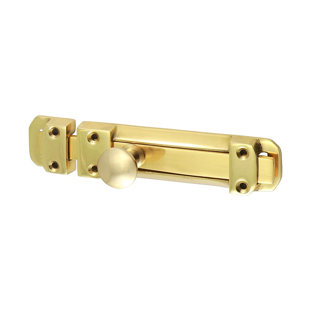 TIMCO Contract Flat Section Bolt - Polished Brass 135 x 30mm