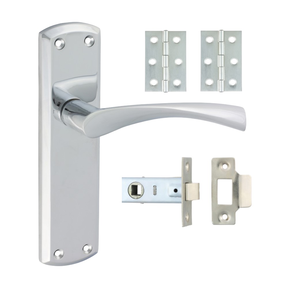 TIMCO Zeta Latch Door Pack - Polished Chrome Mixed