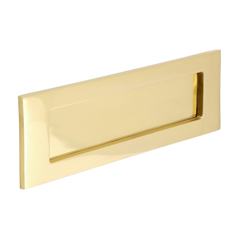 TIMCO Victorian Letter Plate Polished Brass 250 x 74mm (1)