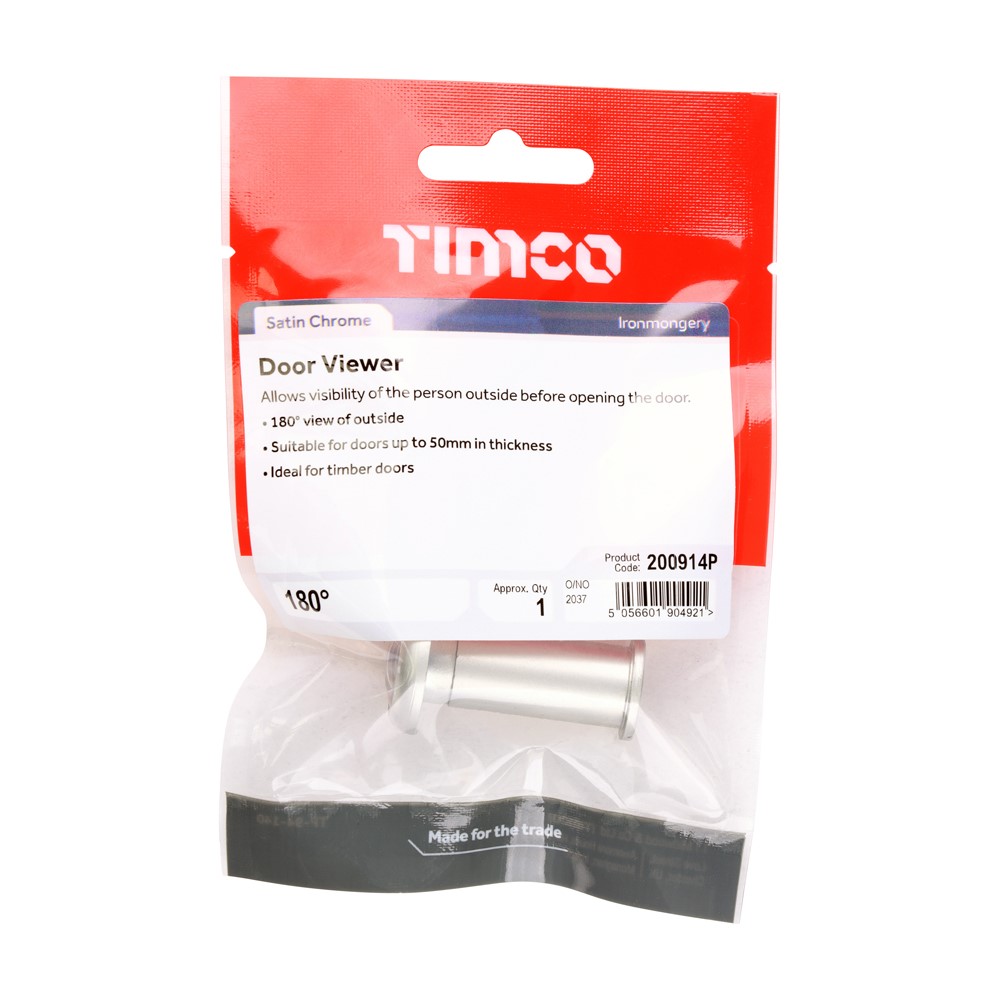 TIMCO Door Viewer Satin Chrome 180 Degree (1)