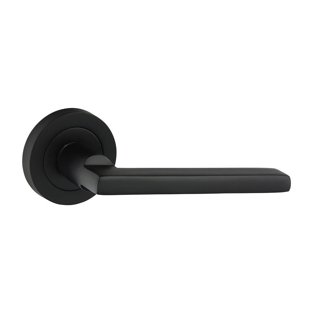 TIMCO Radmore Lever On Rose Handles - Matt Black 51mm (2 Pack)