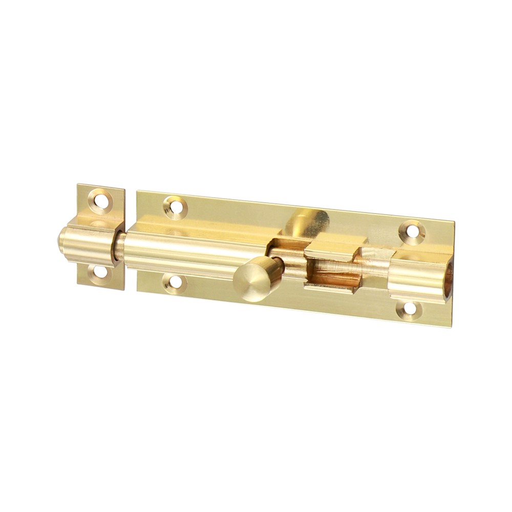TIMCO Straight Barrel Bolt - Polished Brass 75 x 25mm