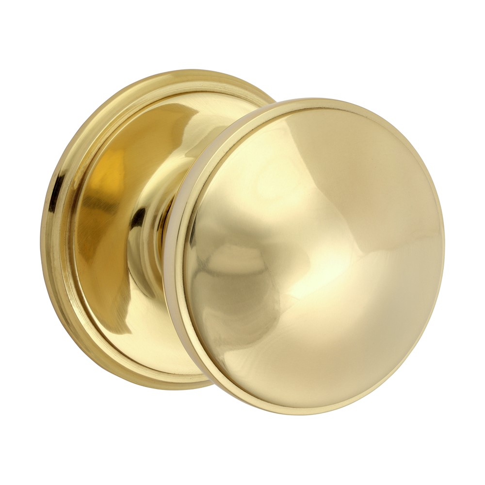 TIMCO Centre Door Knob Polished Brass 66mm (1)