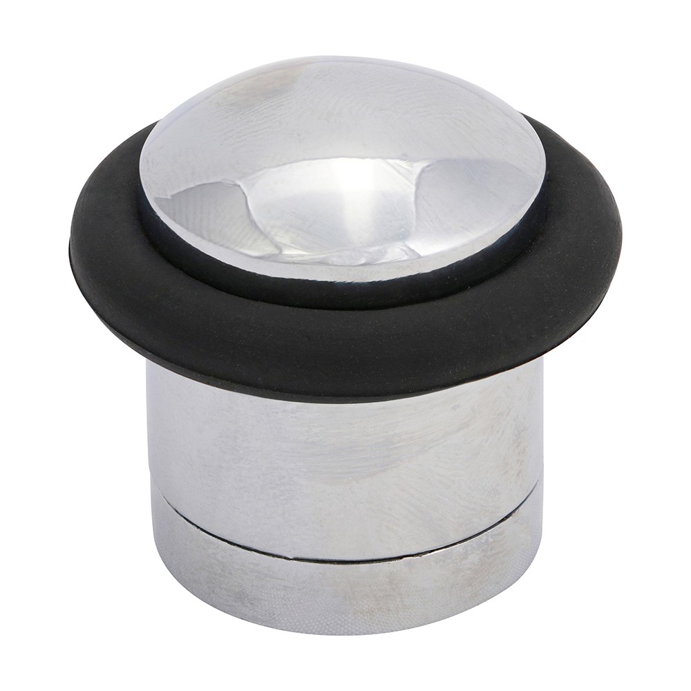 TIMCO Cylinder Door Stop - Polished Chrome 41mm