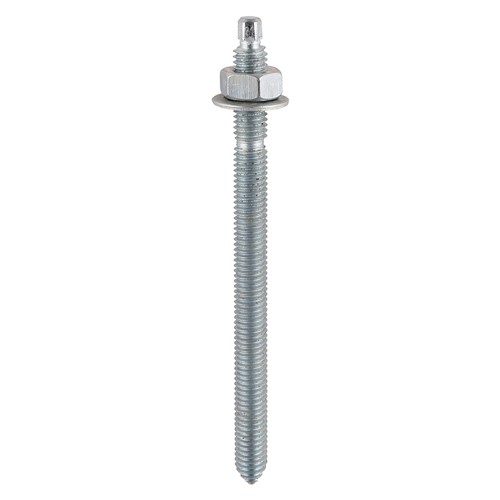 TIMCO Chemical Anchor Threaded Studs, Nuts & Washers - Zinc M20 x 260mm (4 Pack)