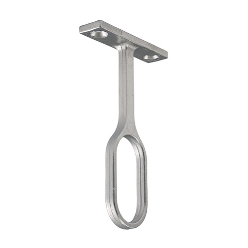 TIMCO Centre Bracket - For Oval Tube - Polished Chrome 30 x 15mm