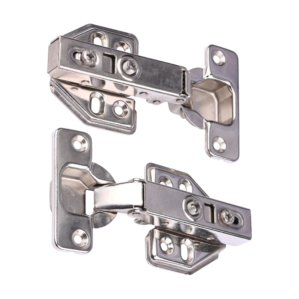 TIMCO Clip-On Cabinet Hinges Nickel 90 Degree (1 Pair)