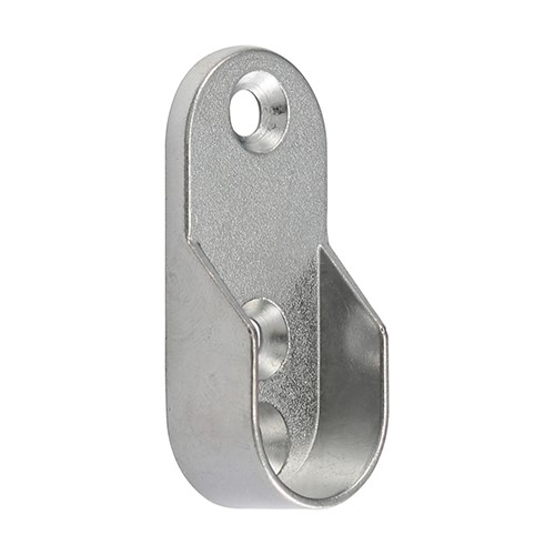 TIMCO End Sockets - For Oval Tube - Polished Chrome 30 x 15mm (2)