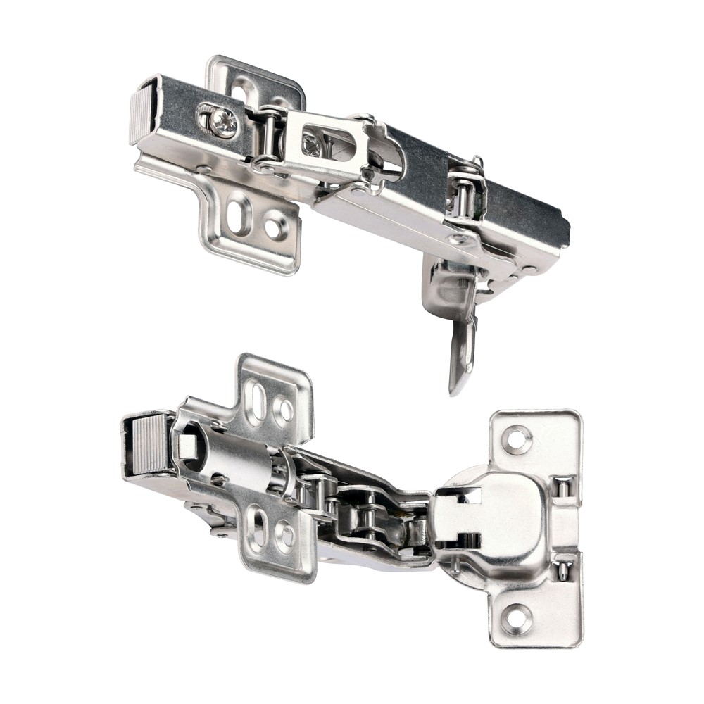TIMCO Clip-On Cabinet Hinges Nickel 170 Degree (1 Pair)