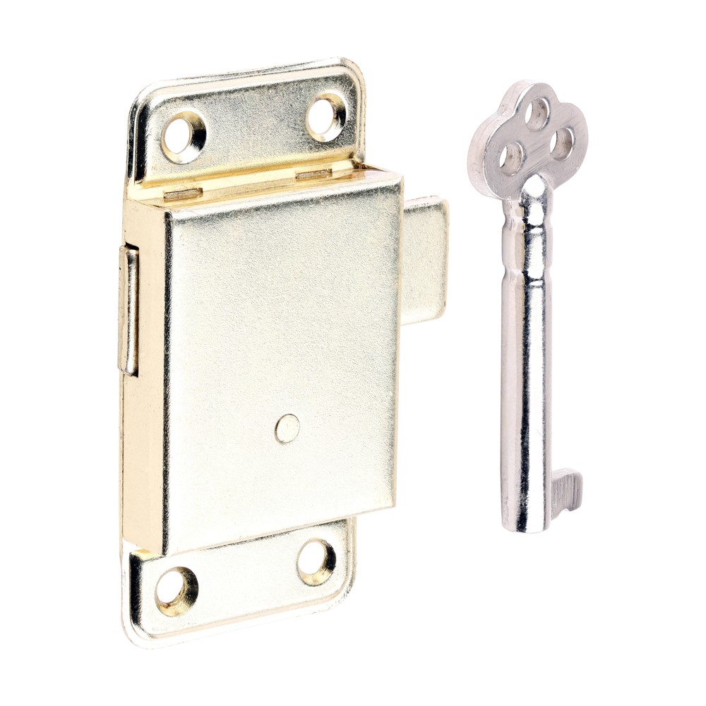 TIMCO Small Cupboard Lock Electro Brass 64 x 32mm (1)
